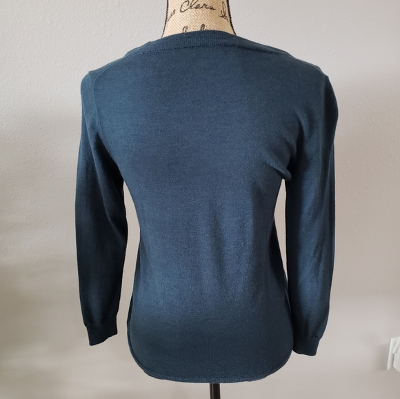 J. Crew teal sweater - Picture 5 of 10